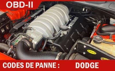 Codes de panne OBD2 Dodge