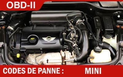 Moteur mini cooper codes de panne