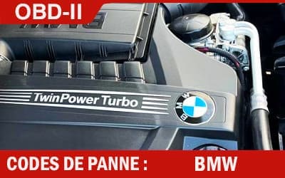 moteur bmw codes de panne