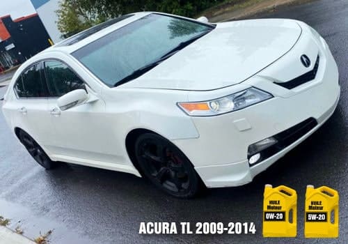 Huile Acura TL blanche