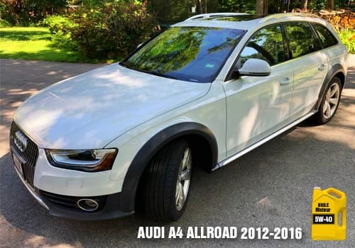 Les huiles Audi A4 2012 à 2016 Véhicule Audi A4 Allroad huile 5w-40