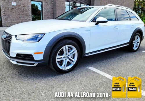 Audi A4 Allroad huile 0w-30ll 5w-40