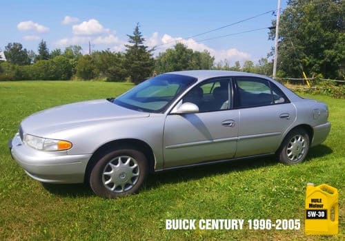 Buick Century huile 5w-30