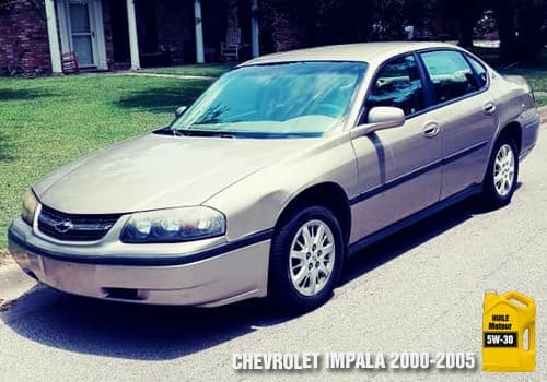 Chevrolet Impala huile 5w-30