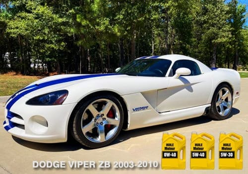 Dodge Viper huile moteur 