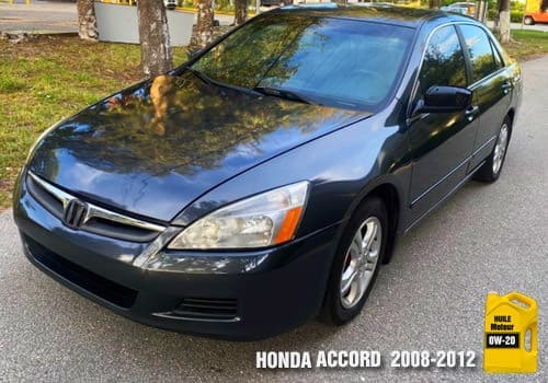 Honda Accord huile 0w-20