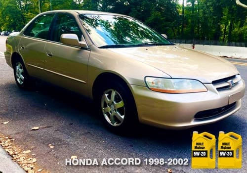 Véhicule Honda Accord huile moteur