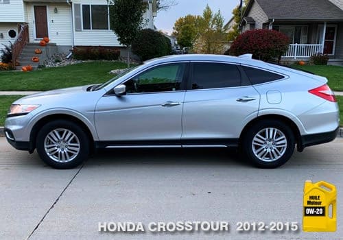 Honda Crosstour huile moteur 0w-20