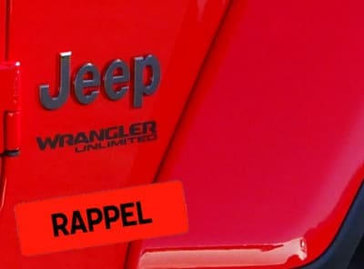 Rappels pour véhicule Jeep