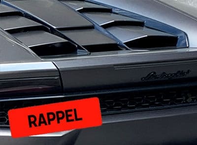 Rappels pour véhicules Lamborghini